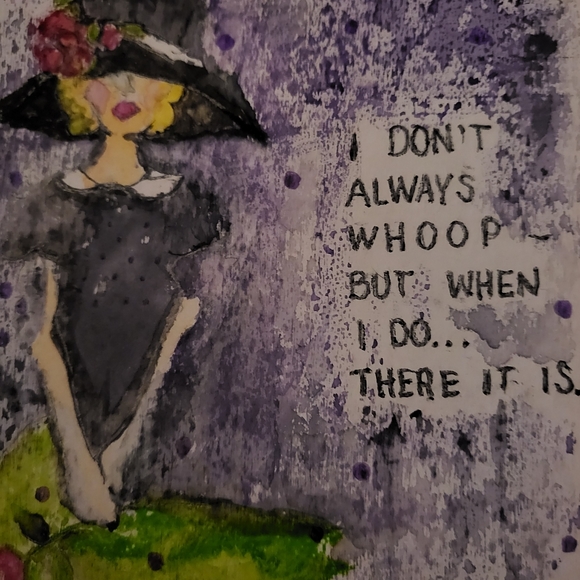 Hand-painted Wood Tile,  5x5 inches,  Can Write Your Own Message On The Back. - Picture 16 of 16